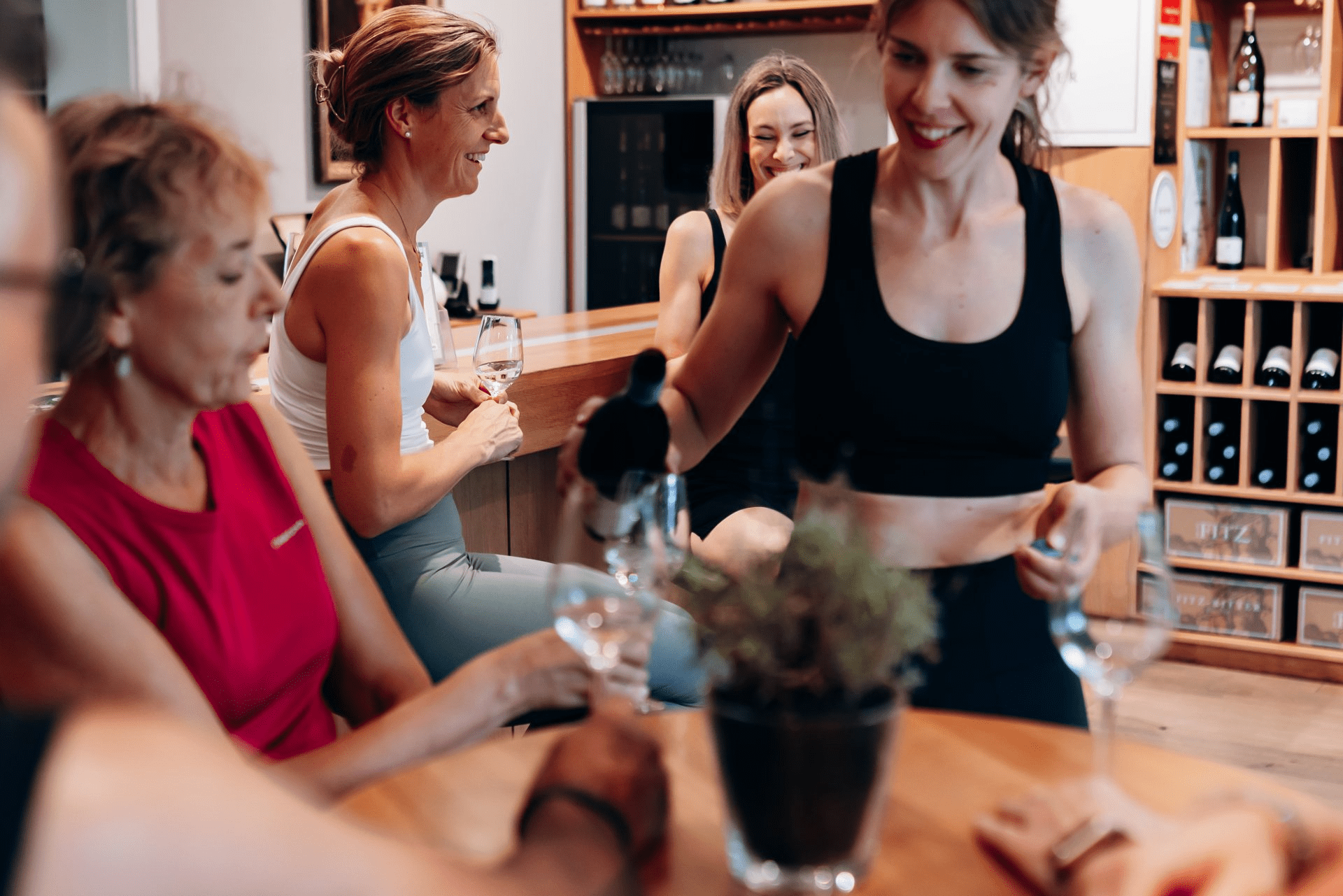 Weinprobe in der Vinothek