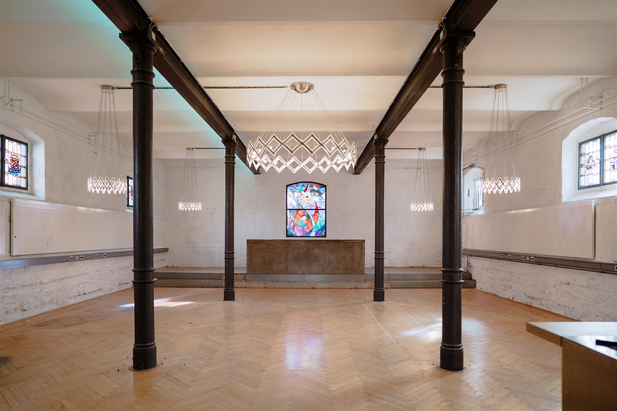 CHURCH.: Innenansicht der Turley Kapelle in Mannheim